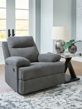Luxury Living Gallery - Ashley Furniture - Side-Swipe Living Room - REC Sofa w/Drop Down Table / Charcoal - PC9140689