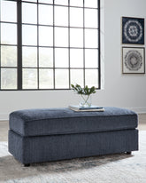 Luxury Living Gallery - Ashley Furniture - Albar Place Living Room - Oversized Accent Ottoman / Cobalt - 9530208