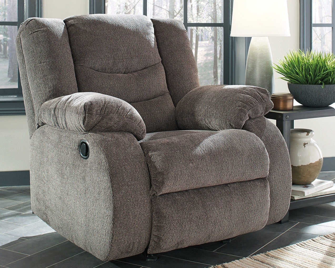 Luxury Living Gallery - Ashley Furniture - Tulen Living Room - Reclining Sofa / Gray - 9860688