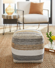Luxury Living Gallery - Ashley Furniture - Josalind Pouf - Pouf / Multi - A1000935