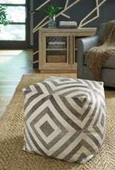 Luxury Living Gallery - Ashley Furniture - Hartselle Pouf - Pouf / Brown - A1000982