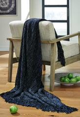 Luxury Living Gallery - Ashley Furniture - Tamish Throw - Throw / Blue - A1001022T