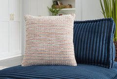 Luxury Living Gallery - Ashley Furniture - Nashlin Pillows - Pillow / White/Rust - A1001038P