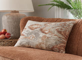 Luxury Living Gallery - Ashley Furniture - Aprover Pillows - Pillow / Rust/Gray/White - A1001040P