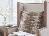 Luxury Living Gallery - Ashley Furniture - Nealton Pillows - Pillow / Brown/White - A1001050P