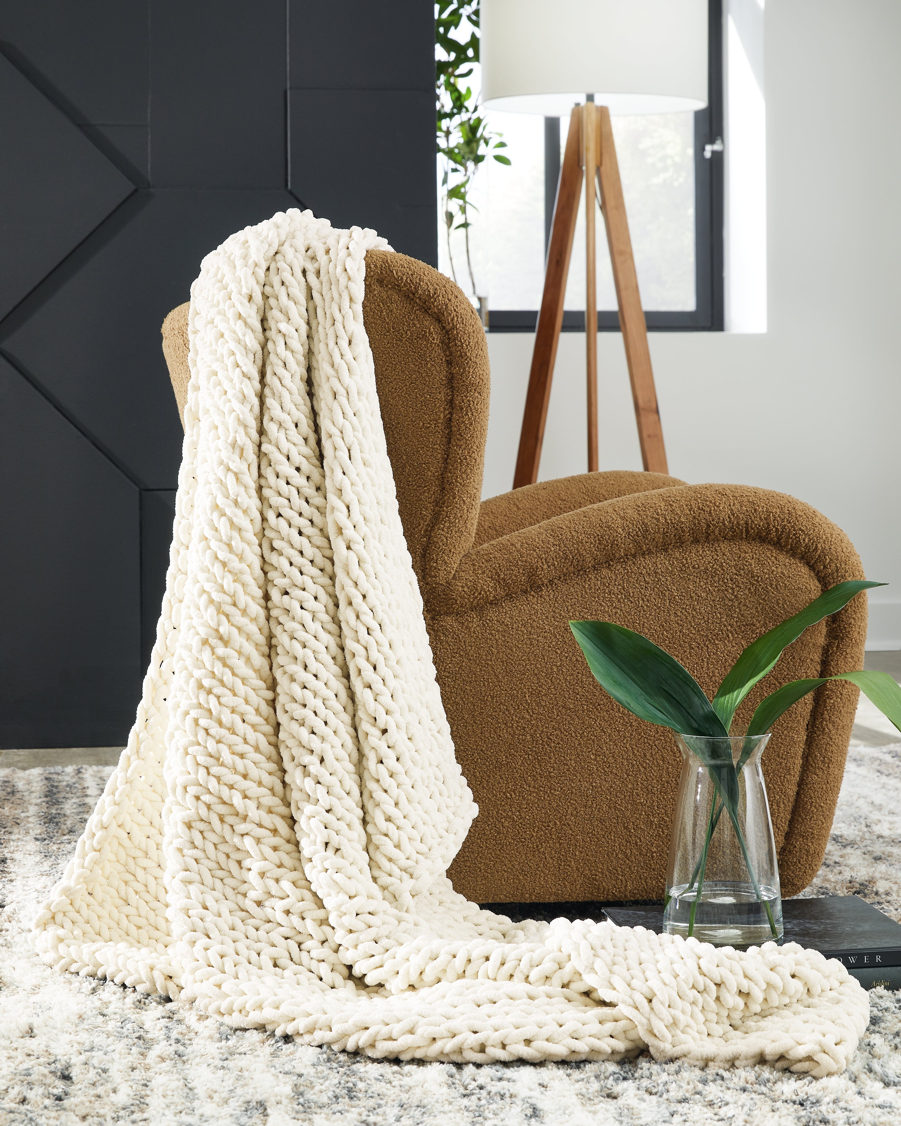 Luxury Living Gallery - Ashley Furniture - Chaddon Throw (Set of 3) - Throw (3/CS) / Ivory - A1001060