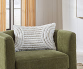Luxury Living Gallery - Ashley Furniture - Farissen Pillows - Pillow / White/Tan - A1001062P