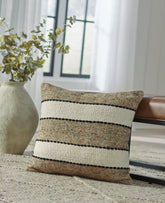 Luxury Living Gallery - Ashley Furniture - Rueford Pillows - Pillow / Brown/Black/Natural - A1001063P