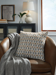 Luxury Living Gallery - Ashley Furniture - Dainwick Pillows - Pillow / White/Gray/Brown - A1001102P