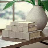 Luxury Living Gallery - Ashley Furniture - Jolina Box (Set of 3) - Box Set (3/CN) / Linen - A2000486