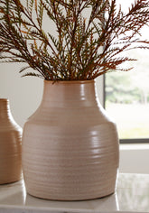Luxury Living Gallery - Ashley Furniture - Millcott Vase - Vase / Tan - A2000582V