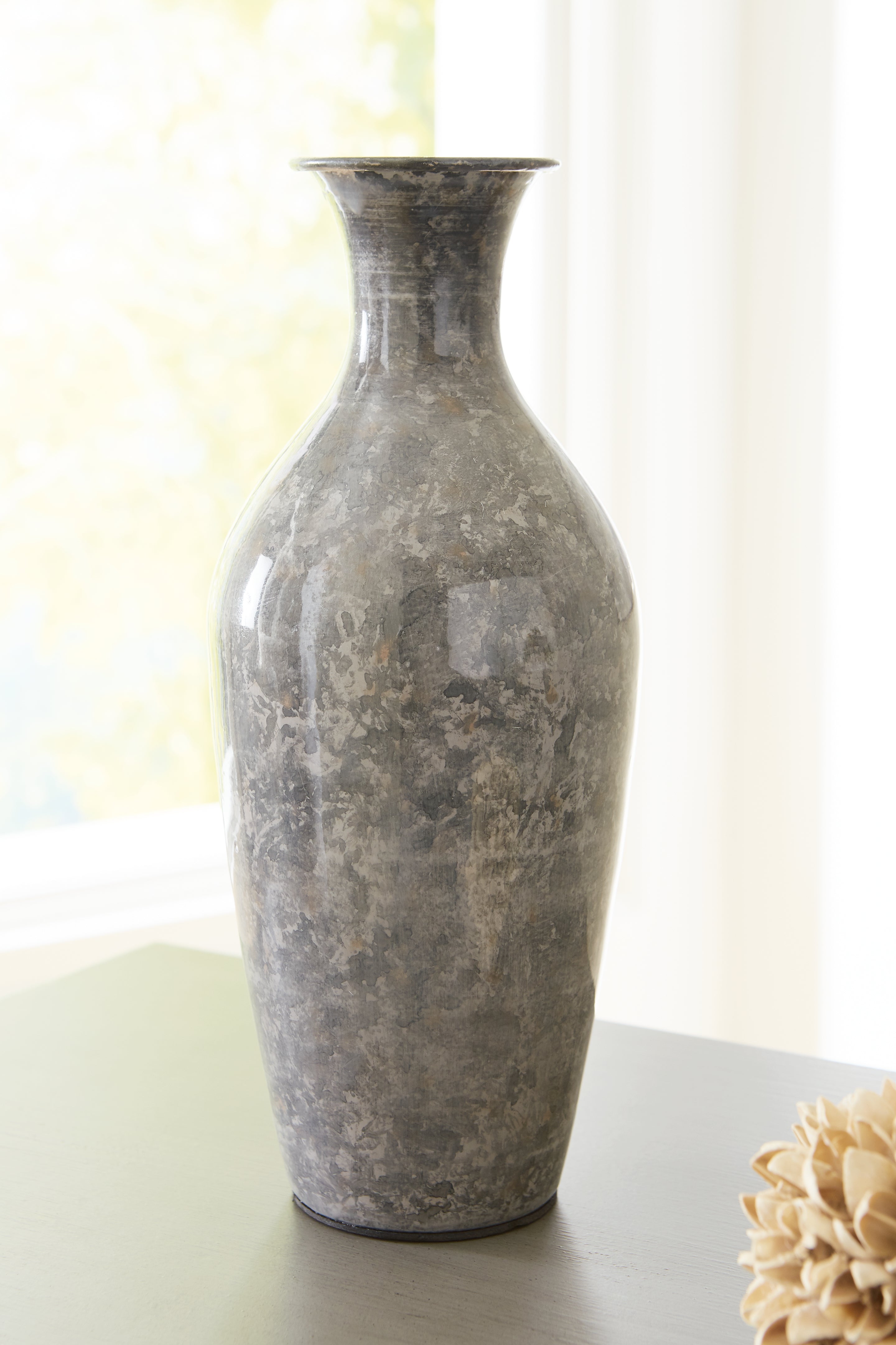 Luxury Living Gallery - Ashley Furniture - Brockwich Vase - Vase / Antique Gray - A2000587