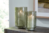 Luxury Living Gallery - Ashley Furniture - Clarkton Candle Holder - Candle Holder Set (Set of 2) / Green - A2000623