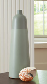 Luxury Living Gallery - Ashley Furniture - Peerland Vase - Vase / Sage Green - A2000656