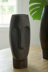 Luxury Living Gallery - Ashley Furniture - Elanman Vase - Vase / Antique Bronze Finish - A2000692