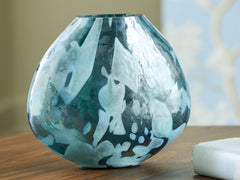 Luxury Living Gallery - Ashley Furniture - Cartshaw Vase - Vase / Iridescent Teal - A2000738