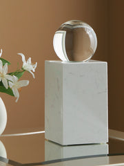 Luxury Living Gallery - Ashley Furniture - Sellner Sculpture - Sculpture / Clear/White - A2000777