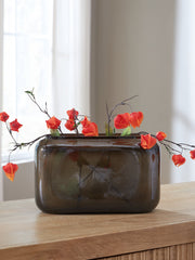 Luxury Living Gallery - Ashley Furniture - Sumner Vase - Vase / Gray/Gold Finish - A2000810