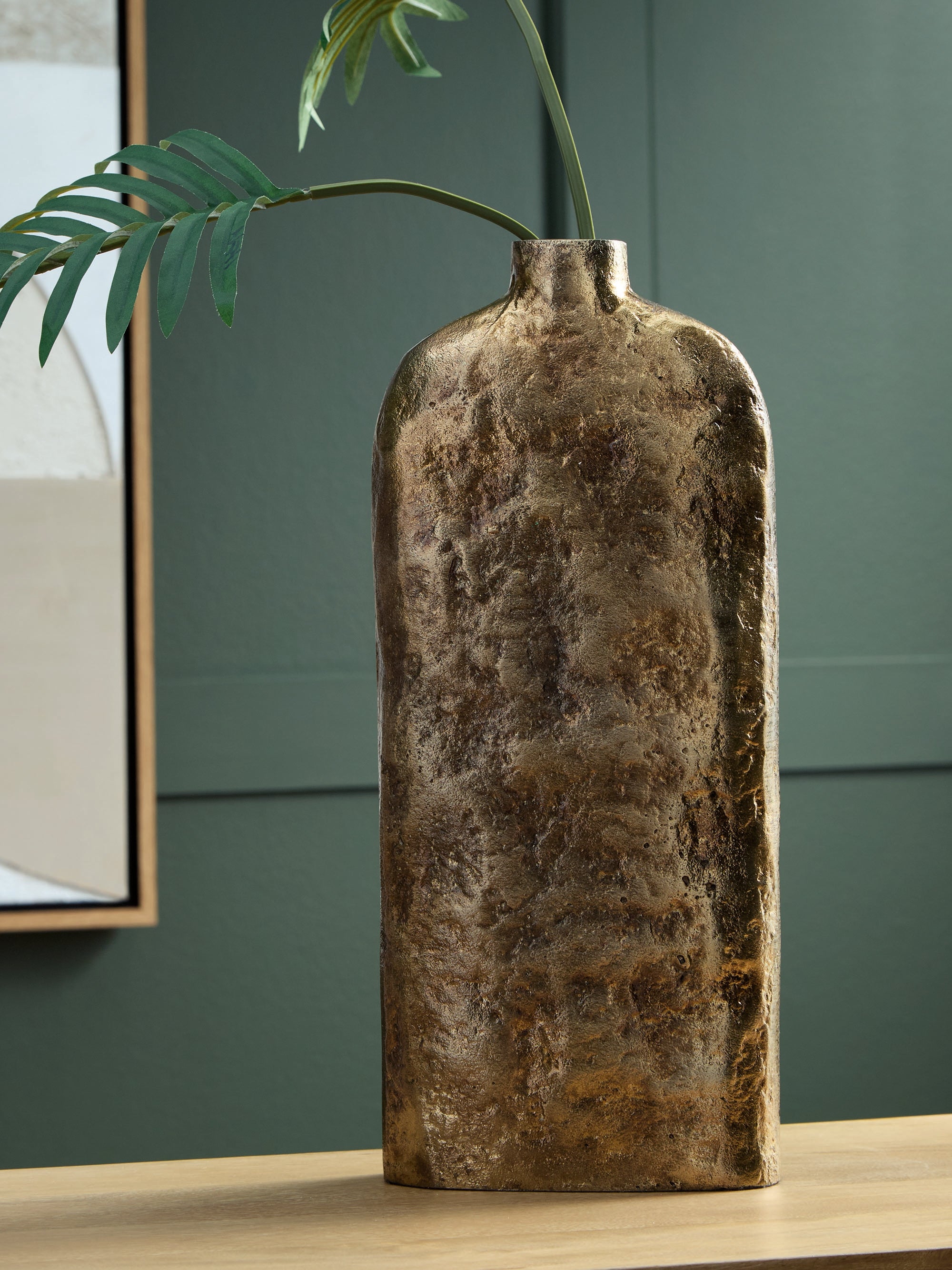 Luxury Living Gallery - Ashley Furniture - Wallmond Vase - Vase / Antique Brass Finish - A2000821