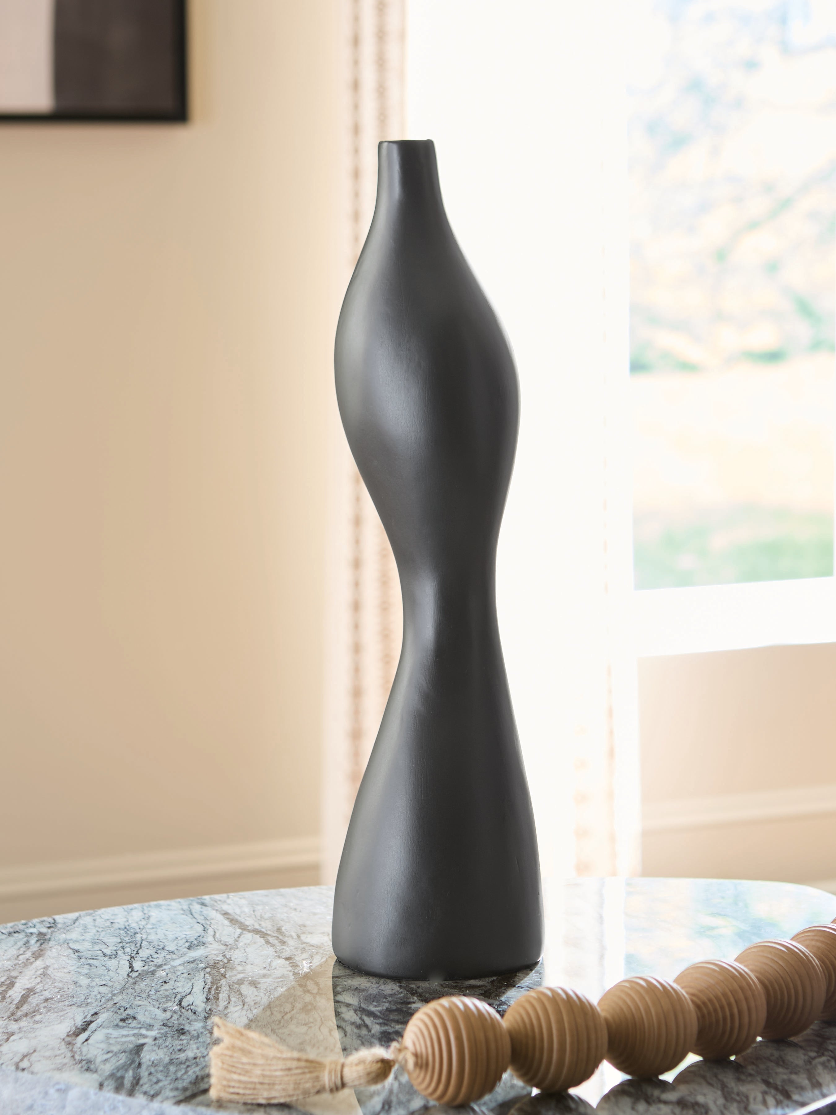 Luxury Living Gallery - Ashley Furniture - Judsen Vase - Vase / Black - A2000835