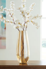 Luxury Living Gallery - Ashley Furniture - Rhettman Vase - Vase / Amber - A2900006