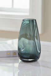 Luxury Living Gallery - Ashley Furniture - Beamund Vase - Vase / Teal Blue - A2900010V