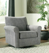 Luxury Living Gallery - Ashley Furniture - Renley Accent Chair - Swivel Glider Accent Chair / Ash - A3000002