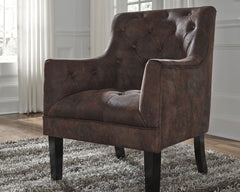 Luxury Living Gallery - Ashley Furniture - Drakelle Accent Chair - Accent Chair / Mahogany - A3000051