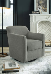 Luxury Living Gallery - Ashley Furniture - Bradney Swivel Accent Chair - Swivel Accent Chair / Fossil - A3000324