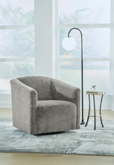 Luxury Living Gallery - Ashley Furniture - Bramner Accent Chair - Swivel Accent Chair / Charcoal - A3000330