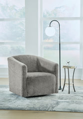 Luxury Living Gallery - Ashley Furniture - Bramner Accent Chair - Swivel Accent Chair / Charcoal - A3000330