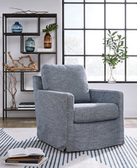 Luxury Living Gallery - Ashley Furniture - Nenana Next-Gen Nuvella Swivel Glider Accent Chair - Swivel Glider Accent Chair / Stone - A3000644