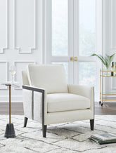 Luxury Living Gallery - Ashley Furniture - Ardenworth Accent Chair - Accent Chair / Black/Ivory - A3000647