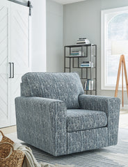 Luxury Living Gallery - Ashley Furniture - Aterburm Swivel Accent Chair - Swivel Accent Chair / Twilight - A3000649