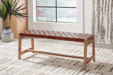 Luxury Living Gallery - Ashley Furniture - Lemmund Accent Bench - Accent Bench / Natural/Brown / 48"W x 16"D x 18"H - A3000682