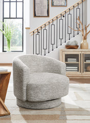 Luxury Living Gallery - Ashley Furniture - Wardsor Swivel Accent Chair - Swivel Accent Chair / Stone - A3000731