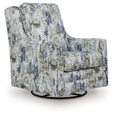Luxury Living Gallery - Ashley Furniture - Dustinford Swivel Glider Accent Chair - Swivel Glider Accent Chair / Multi - A3000732