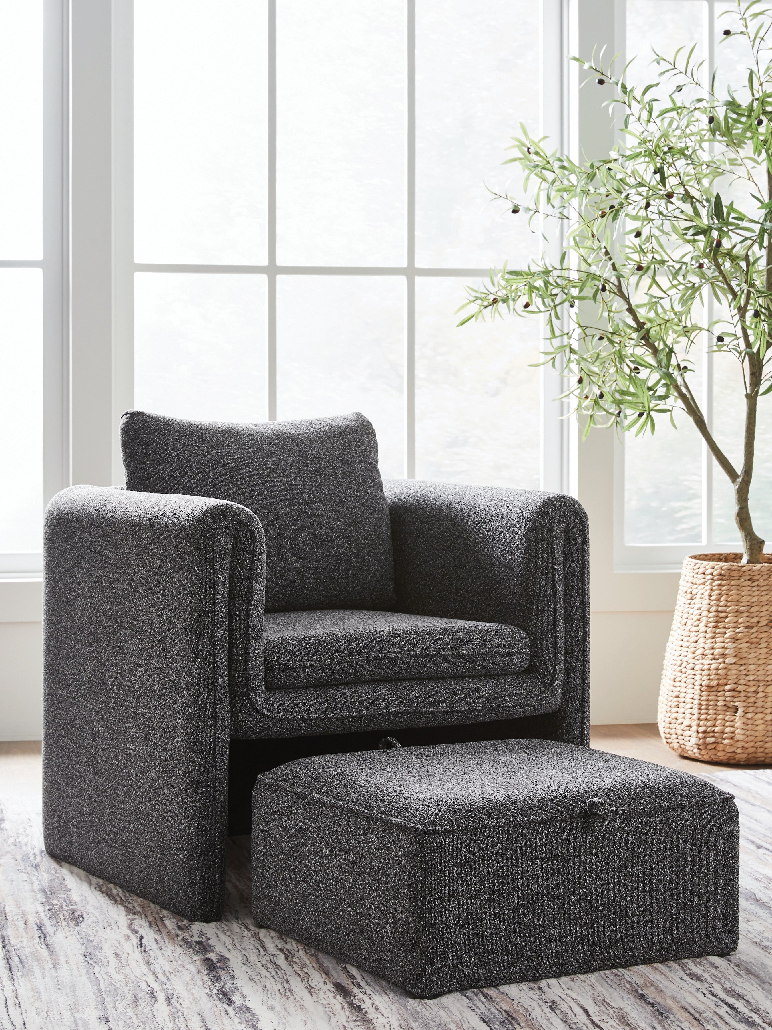 Luxury Living Gallery - Ashley Furniture - Vreni Accent Chair - Accent Chair / Charcoal/Black - A3000754