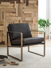 Luxury Living Gallery - Ashley Furniture - Bradett Accent Chair - Accent Chair / Dark Brown/Gold Finish - A3000763