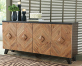 Luxury Living Gallery - Ashley Furniture - Robin Ridge Accent Cabinet - Accent Cabinet / Two-tone Brown - A4000031