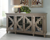 Luxury Living Gallery - Ashley Furniture - Fossil Ridge Accent Cabinet - Accent Cabinet / Gray - A4000037