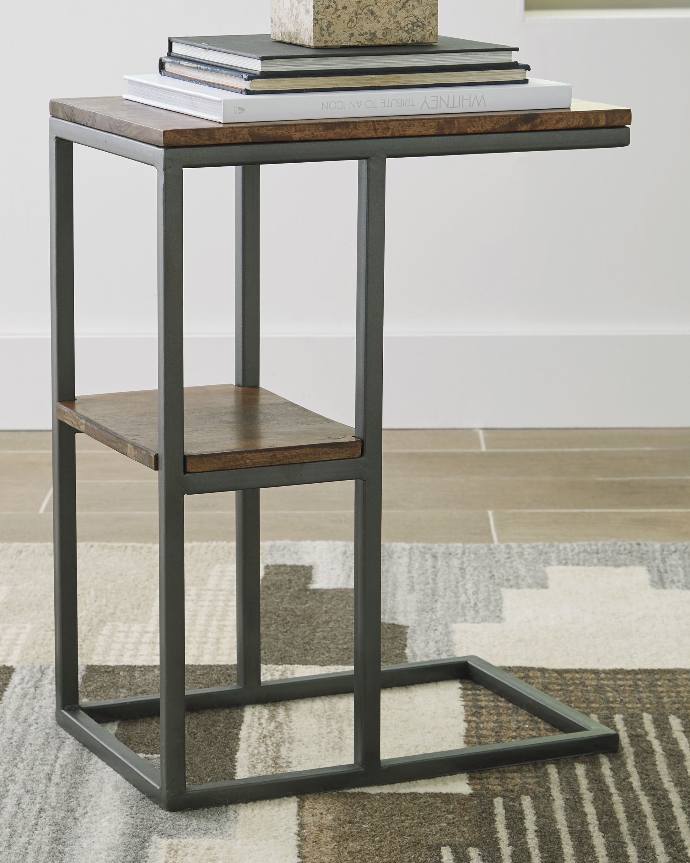 Luxury Living Gallery - Ashley Furniture - Forestmin Accent Table - Accent Table / Natural/Black - A4000049