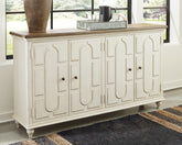 Luxury Living Gallery - Ashley Furniture - Roranville Accent Cabinet - Accent Cabinet / Antique White - A4000268