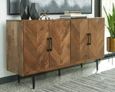 Luxury Living Gallery - Ashley Furniture - Prattville Accent Cabinet - Accent Cabinet / Brown - A4000308