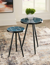 Luxury Living Gallery - Ashley Furniture - Clairbelle Accent Table (Set of 2) - Accent Table (Set of 2) / Teal - A4000523