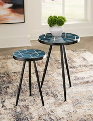 Luxury Living Gallery - Ashley Furniture - Clairbelle Accent Table (Set of 2) - Accent Table (Set of 2) / Teal - A4000523
