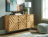 Luxury Living Gallery - Ashley Furniture - Cadewick Accent Cabinet - Accent Cabinet / Natural - A4000570