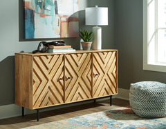 Luxury Living Gallery - Ashley Furniture - Cadewick Accent Cabinet - Accent Cabinet / Natural - A4000570