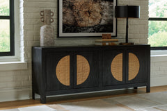 Luxury Living Gallery - Ashley Furniture - Cliffiings Accent Cabinet - Accent Cabinet / Black/Natural - A4000575