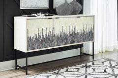 Luxury Living Gallery - Ashley Furniture - Freyton Accent Cabinet - Accent Cabinet / White/Gray - A4000582